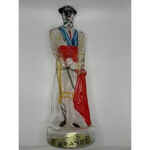 Brandy Empty Heavy Bottle Glass Solid Painted Matador Barcelona Decanter Spain
